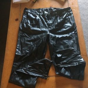 AEO faux leather pants